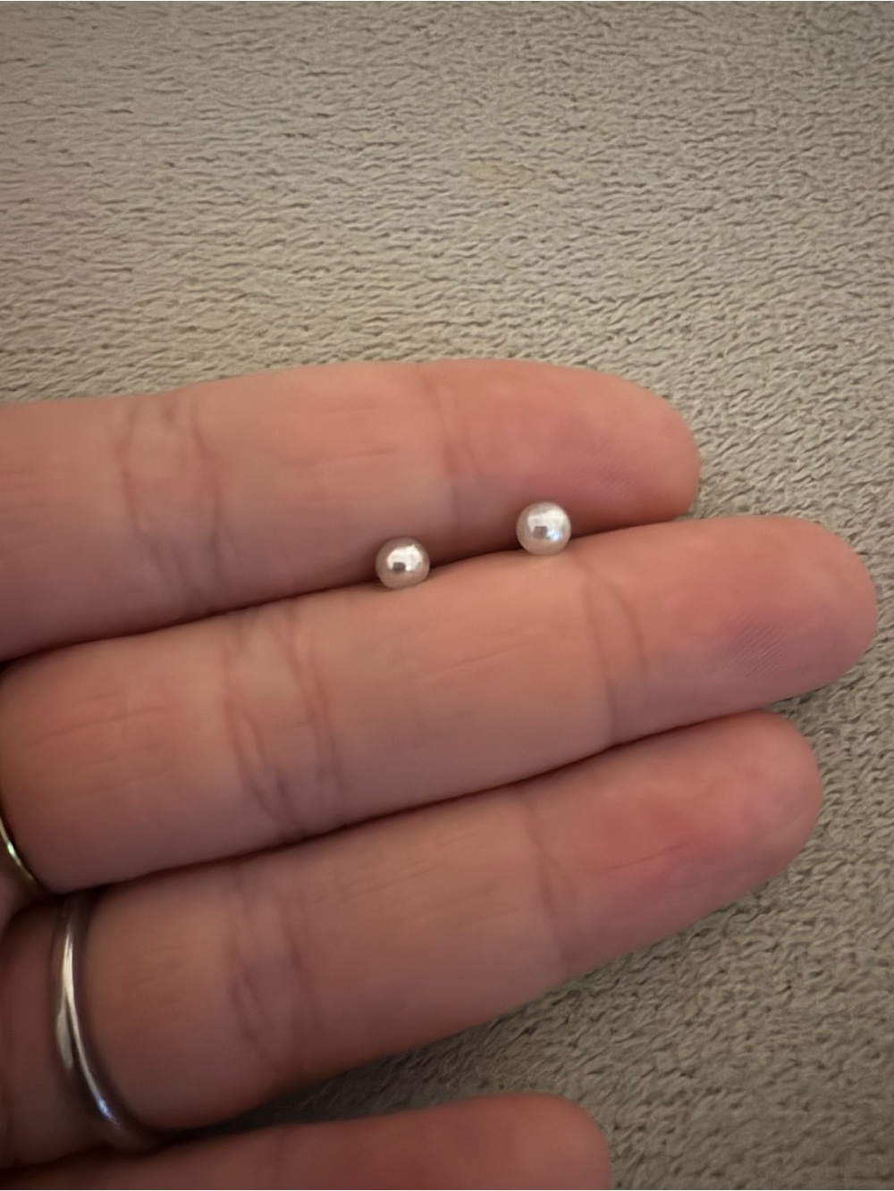 Pearl earrings